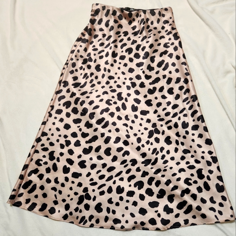 Acqua Satin Mid Skirt